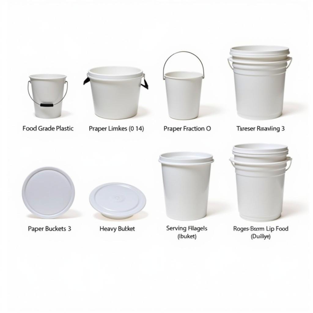 Various Types of Food Buckets for Different Needs