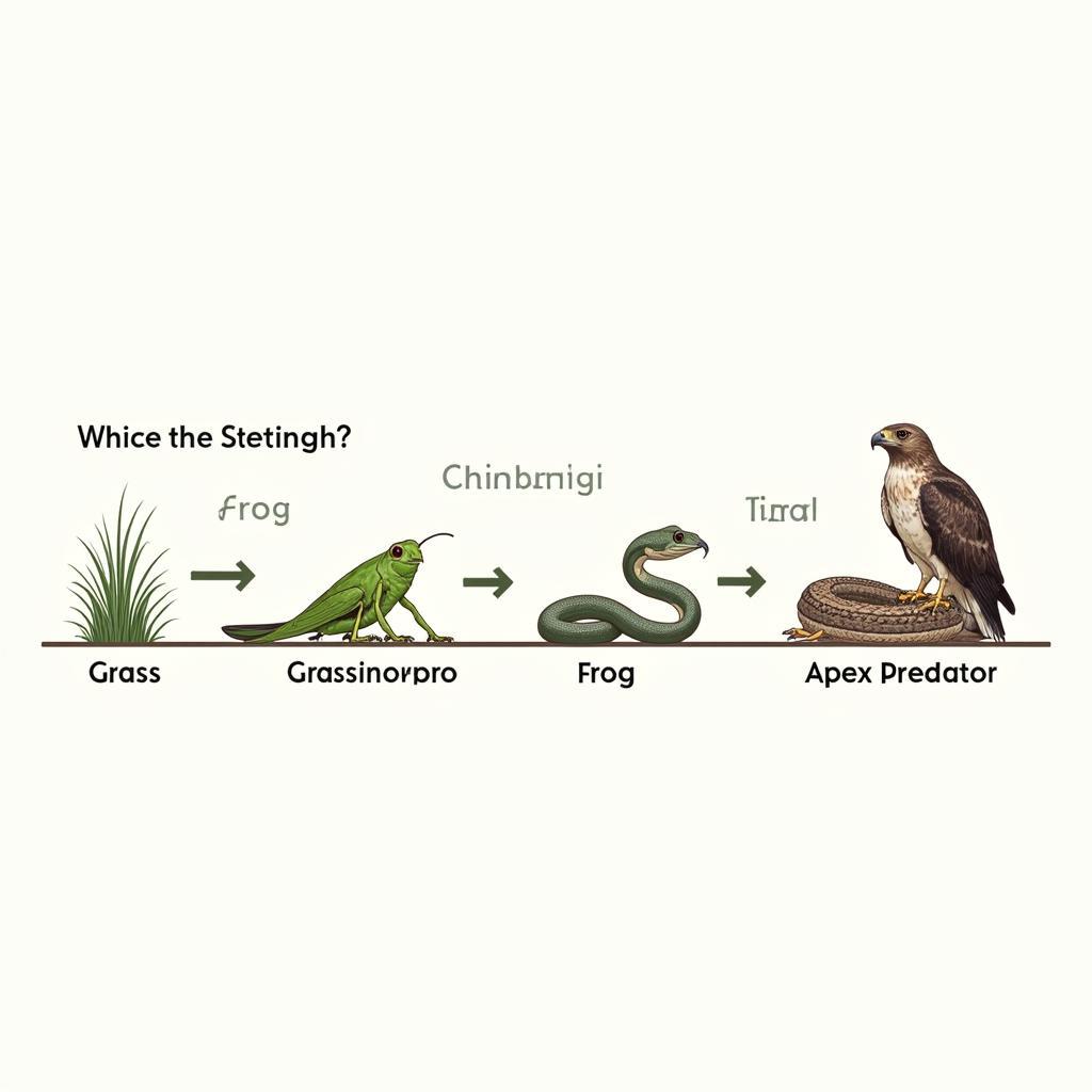 Food Chain in a Terrestrial Ecosystem