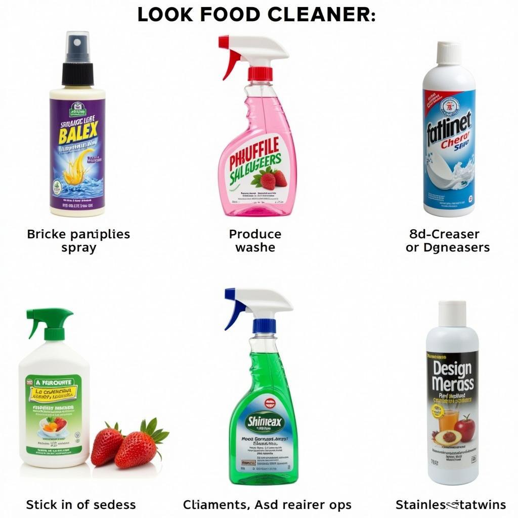 Types of Food Cleaners