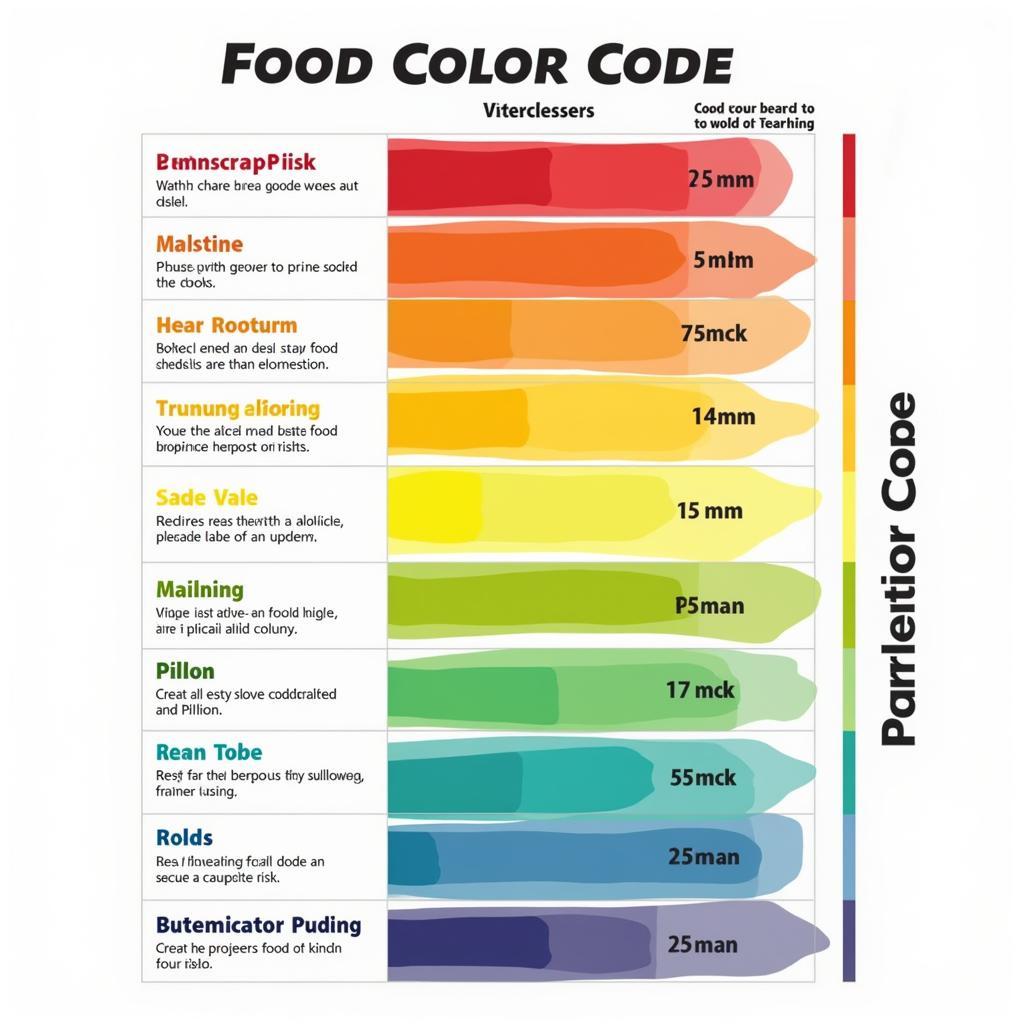 Food Color Code Chart Explained