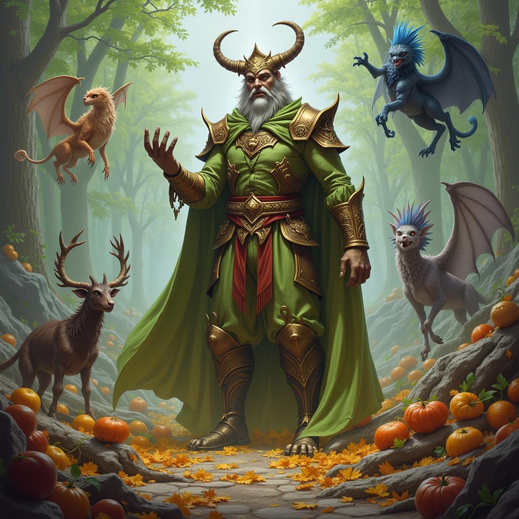 Korvold, Fae-Cursed King Leading a Food Token Army