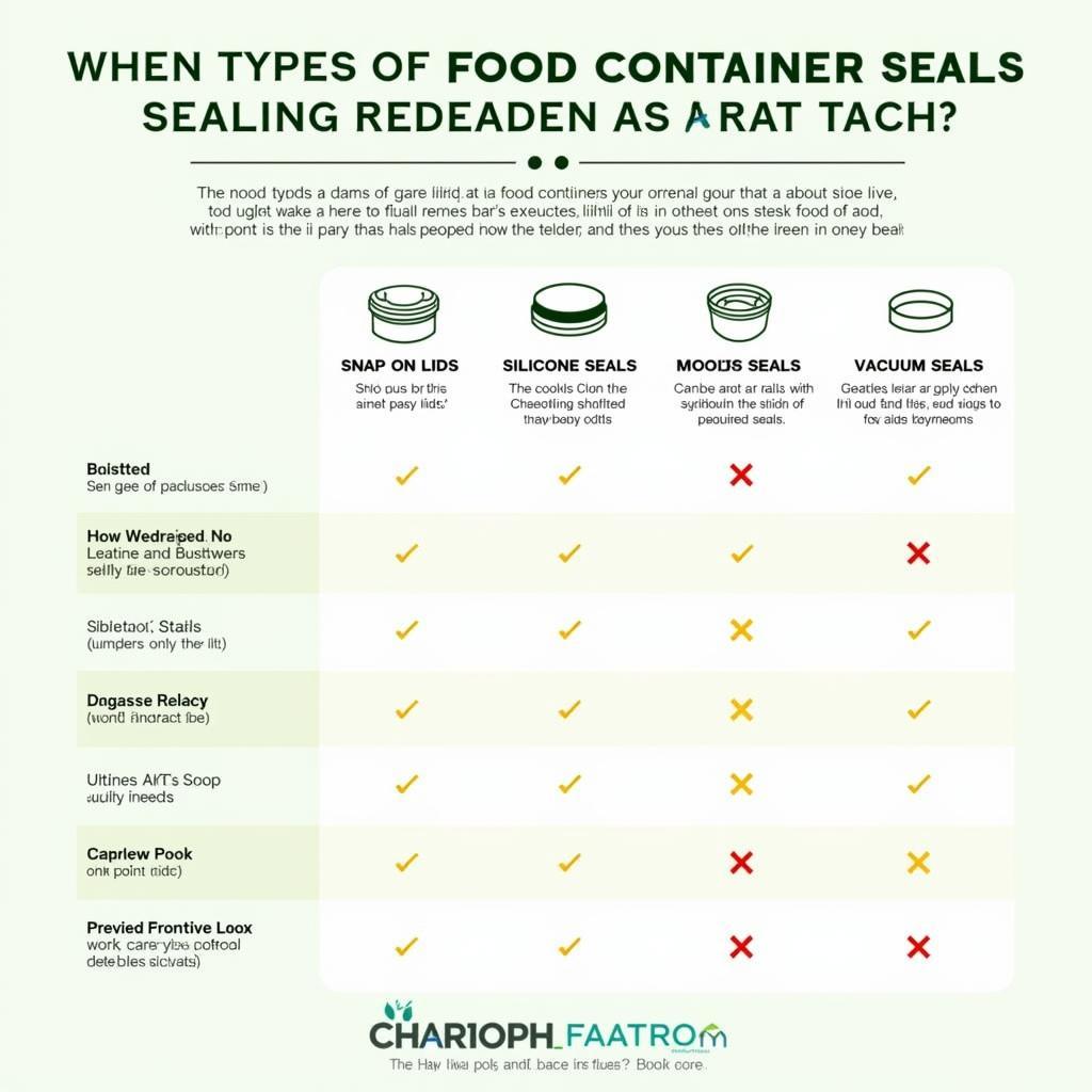 Comparing Different Food Container Seal Types