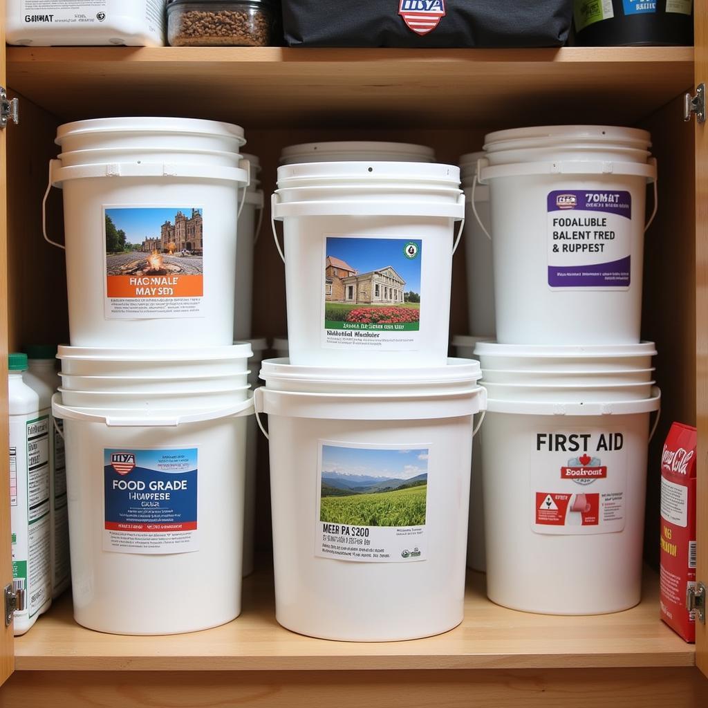 Food Grade Buckets in an Emergency Kit