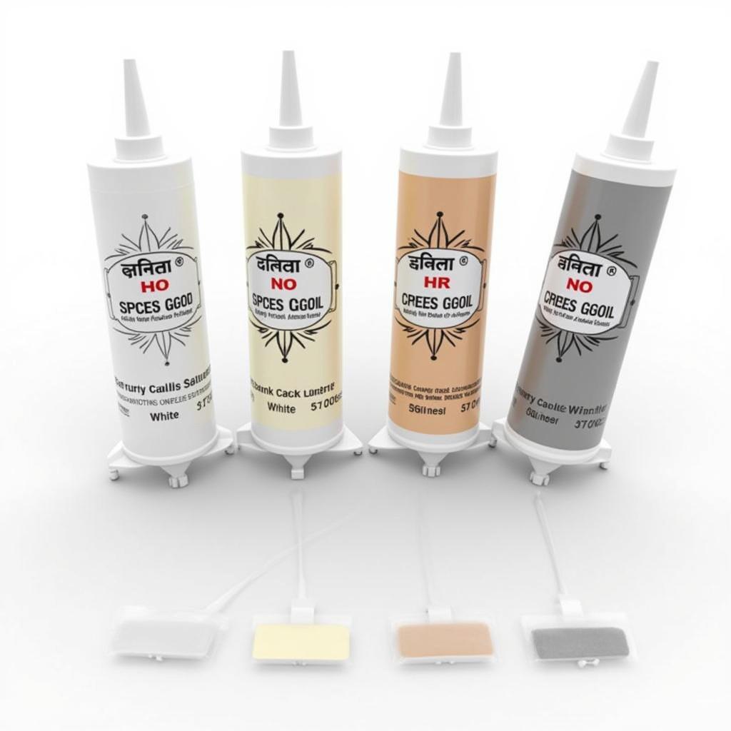 Different color options for food grade caulk