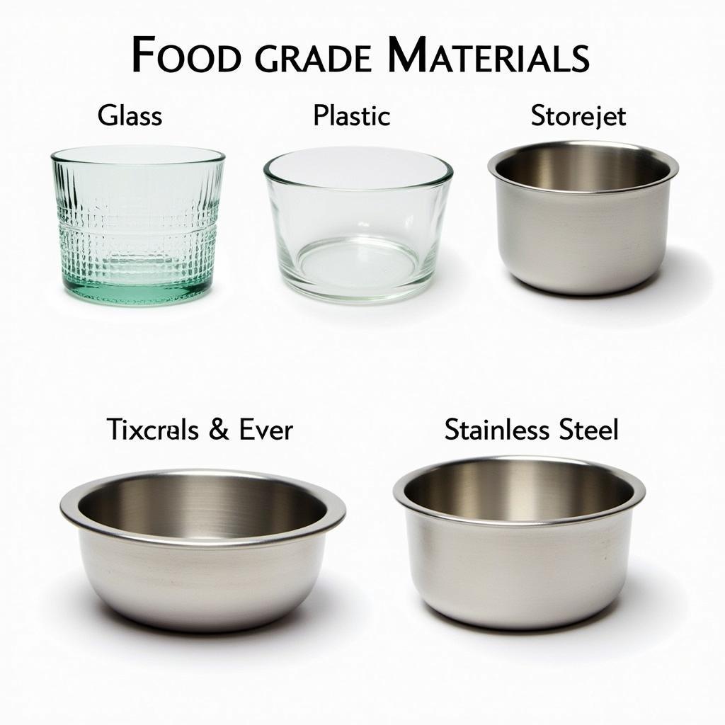 Food-Grade Storage Containers in Different Materials