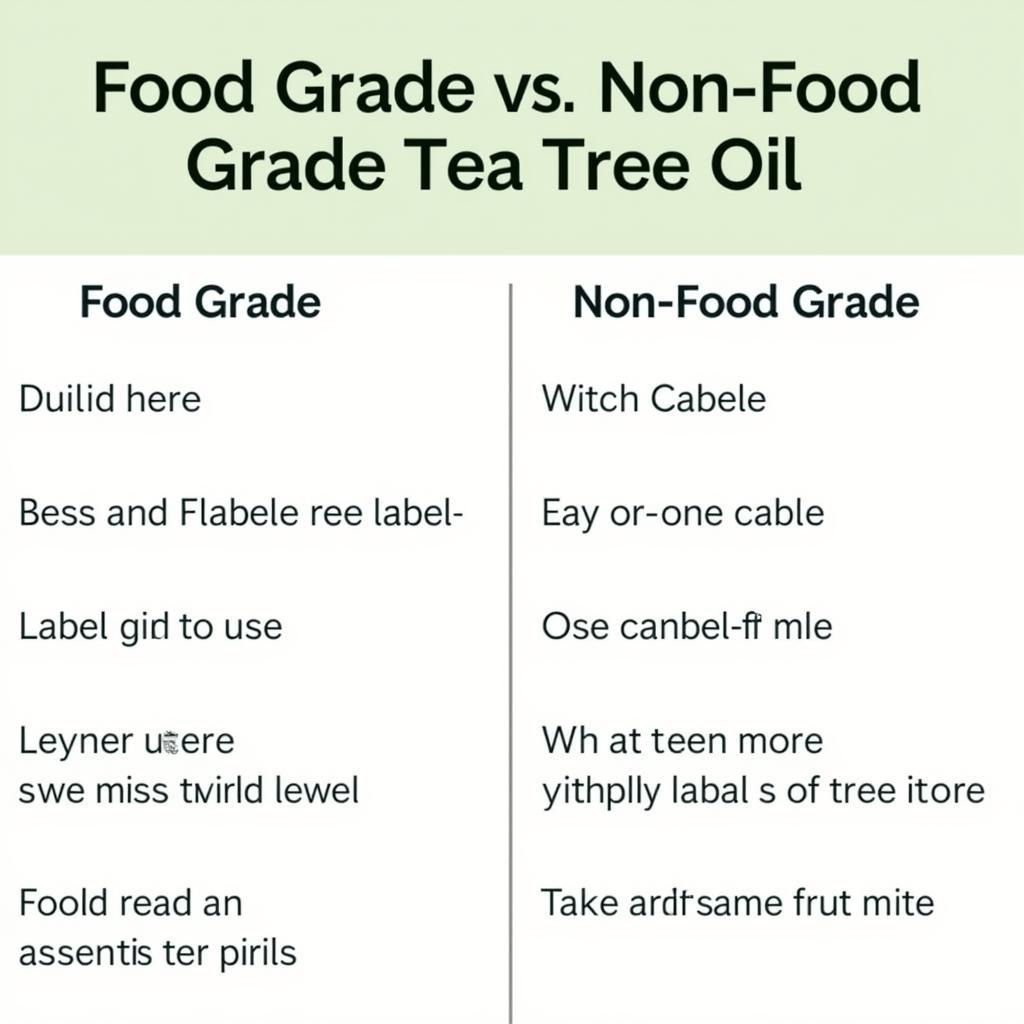 Key Differences between Food Grade and Non-Food Grade Tea Tree Oil