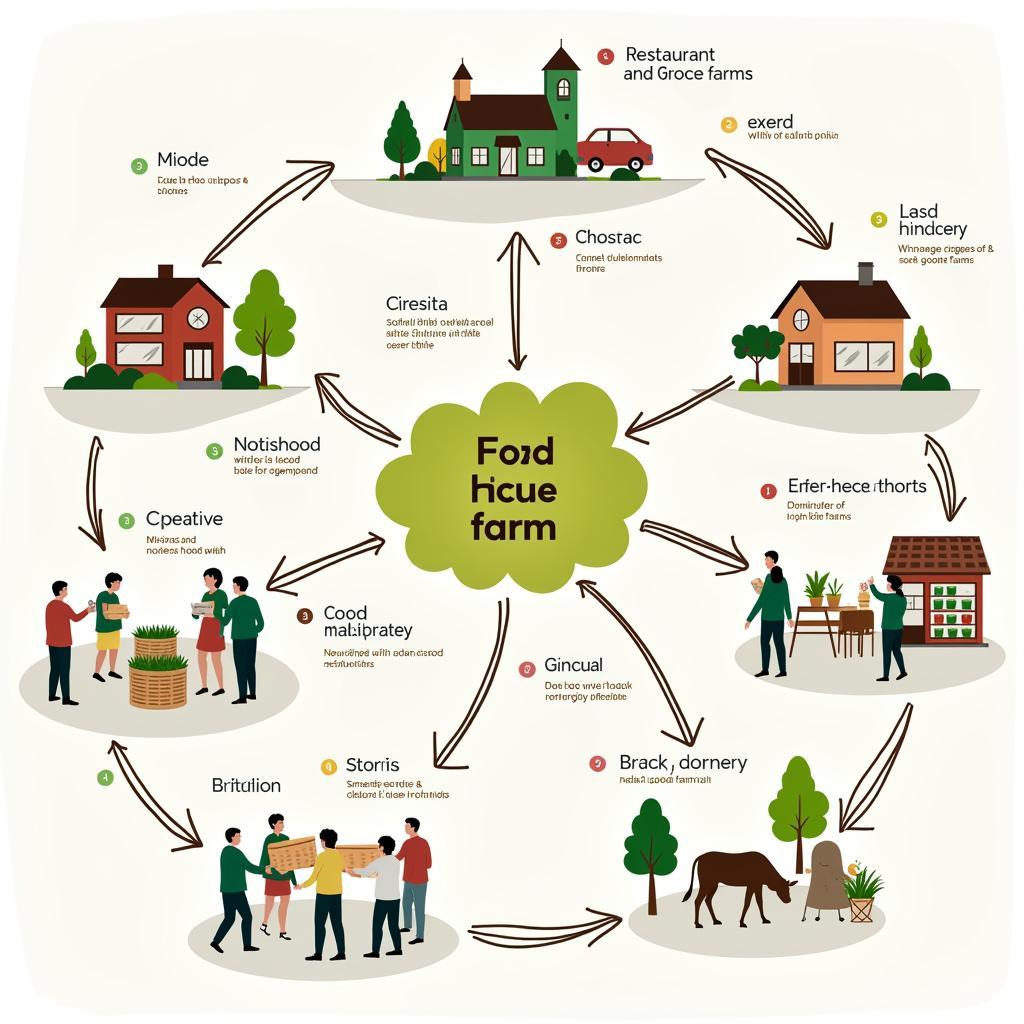 Food Hub Distribution Model Illustration