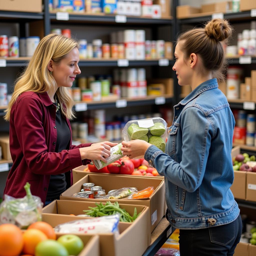 Visiting a food pantry in Searcy, Arkansas