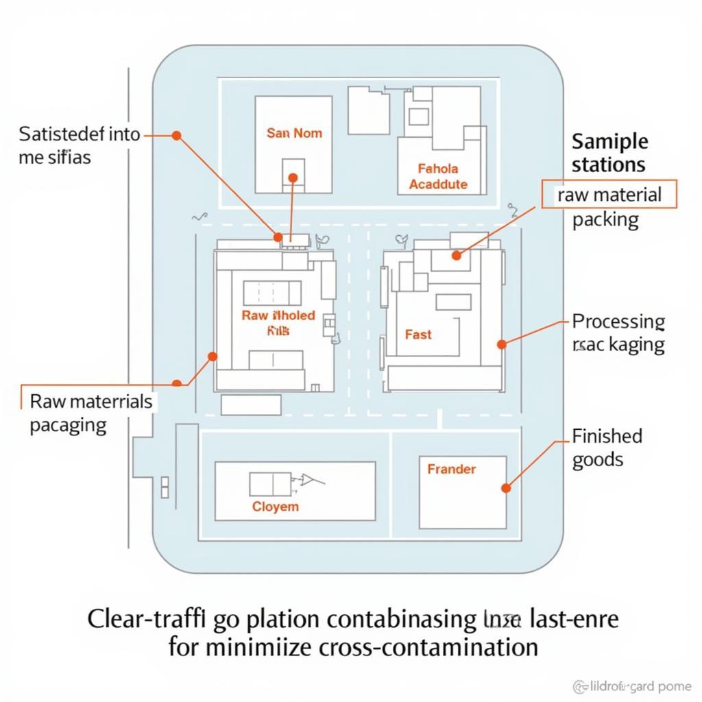 Optimal Food Processing Facility Layout: Key Zones and Traffic Flow