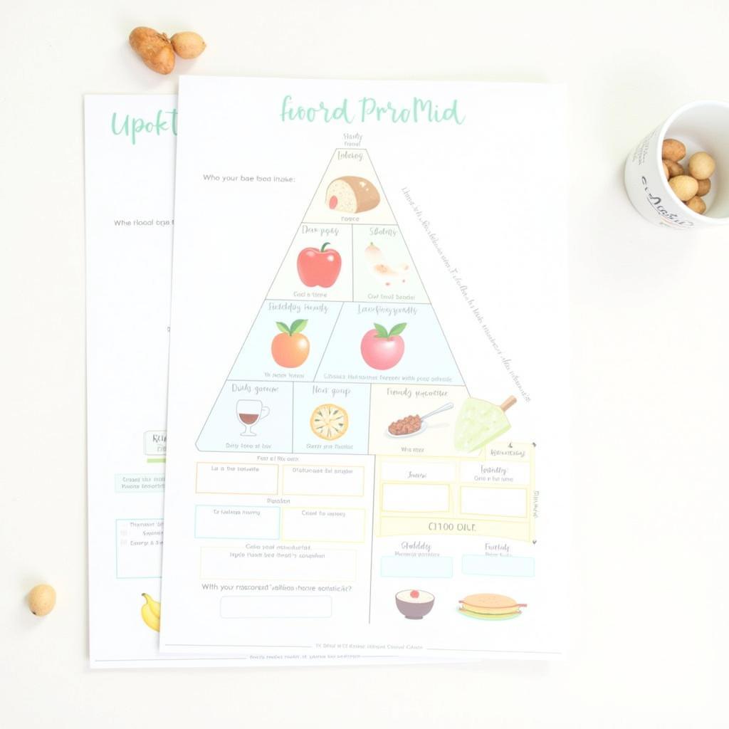 Example Food Pyramid Worksheet PDF