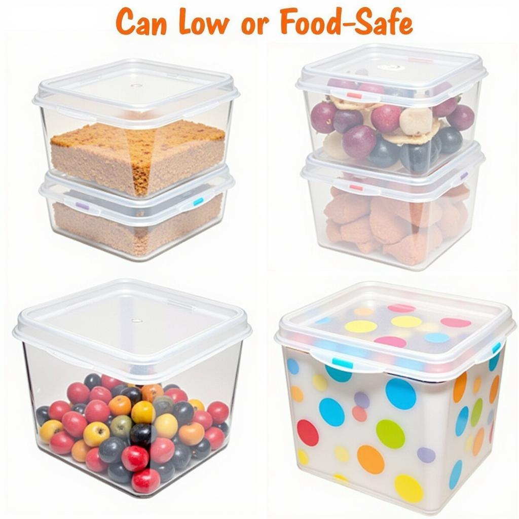 Food-safe color-coded stickers for labeling food containers.