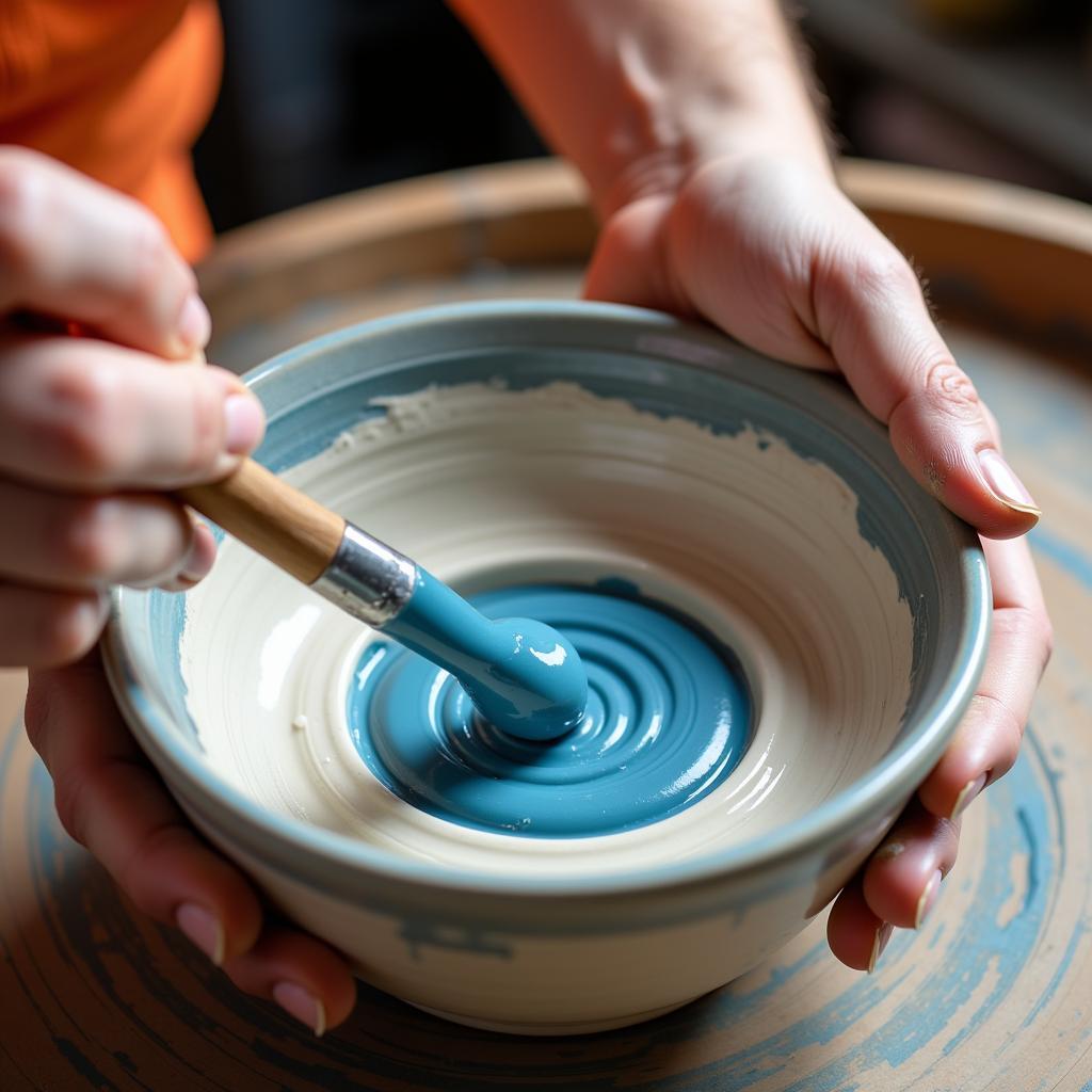 Applying Food-Safe Underglaze to Ceramics