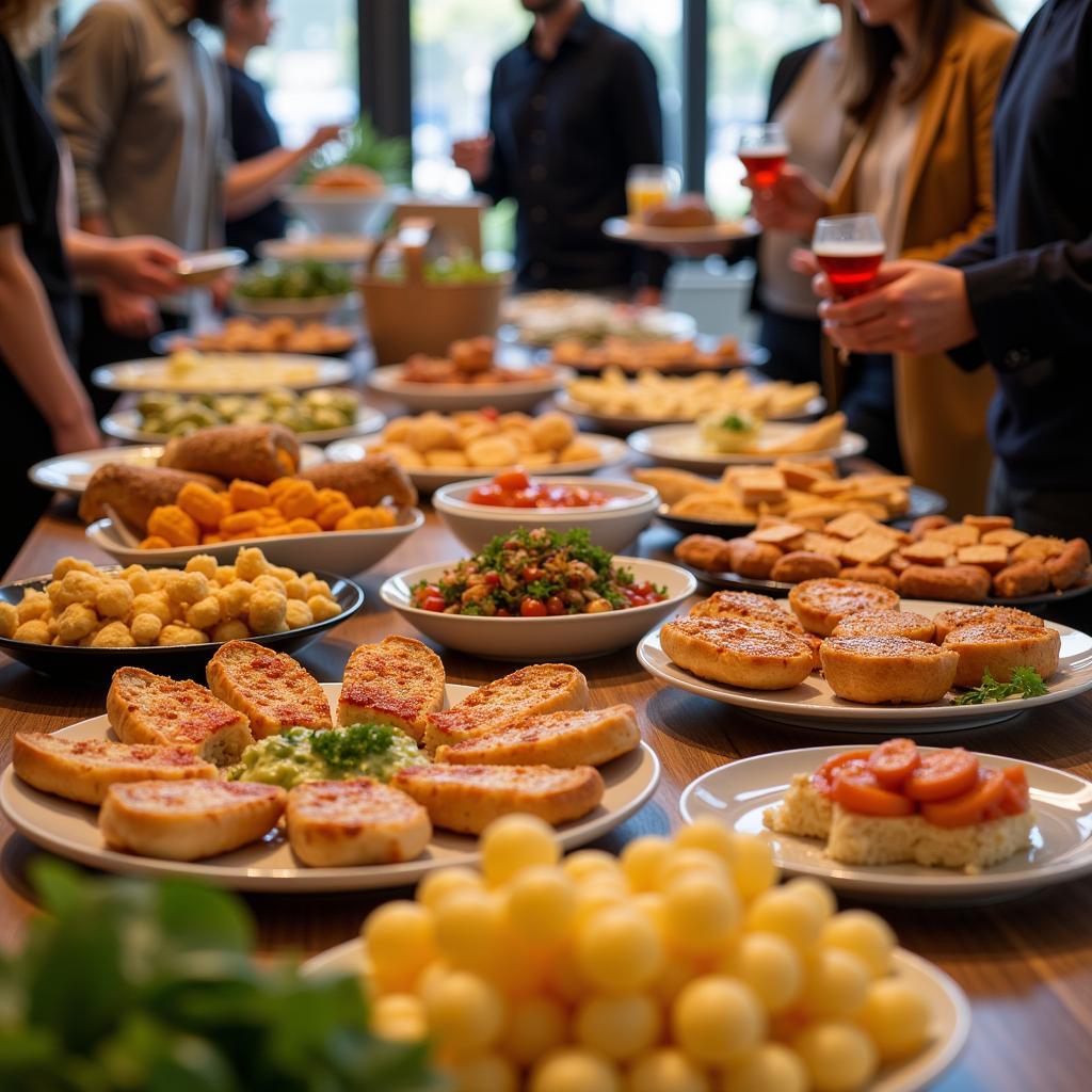 Tasting New Products at a Food Sample Event