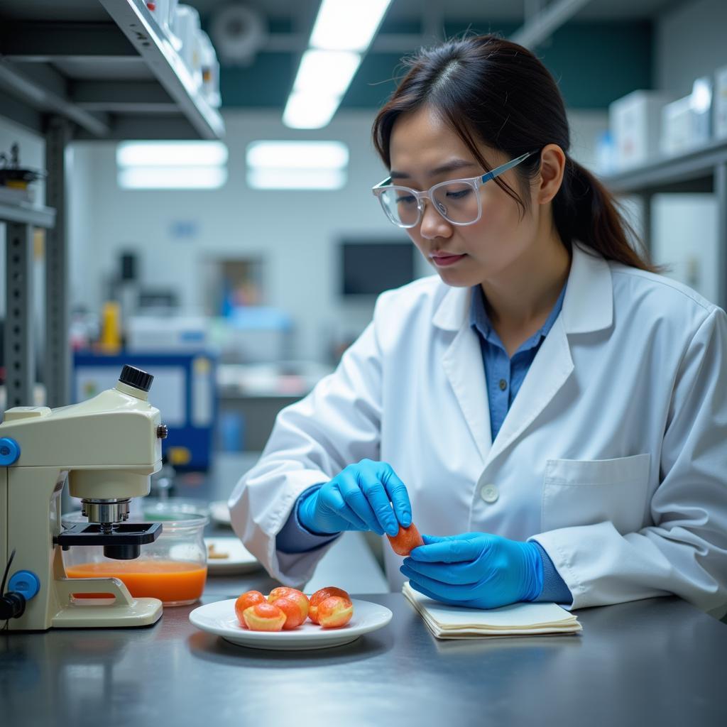 Food Scientist Reviewing Product Quality