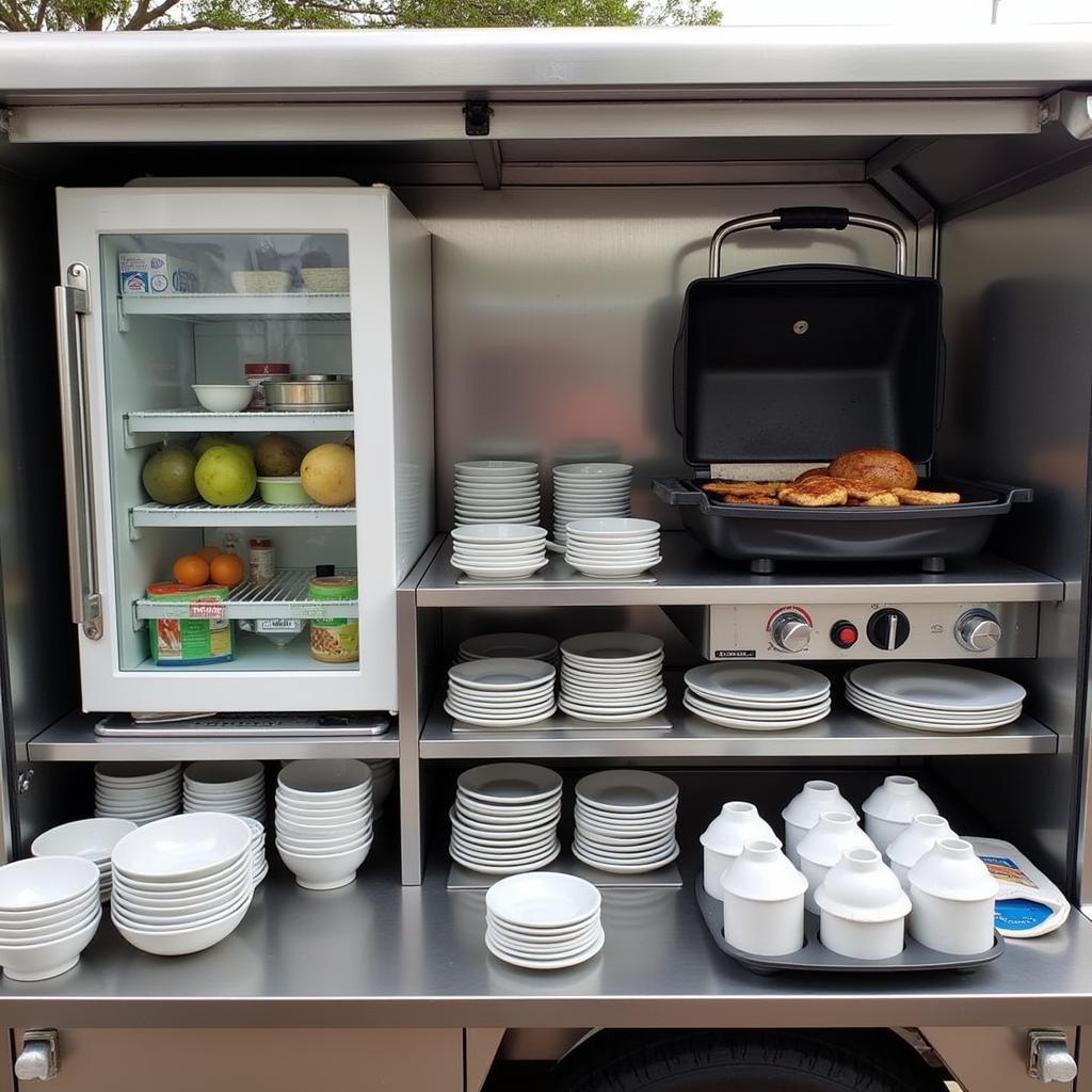 Essential Equipment for a Food Service Cart: Refrigeration, Cooking Appliances, and Servingware