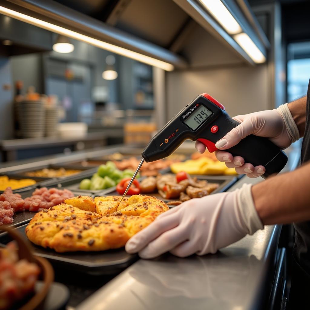 Monitoring Food Temperature on a Hot Food Counter