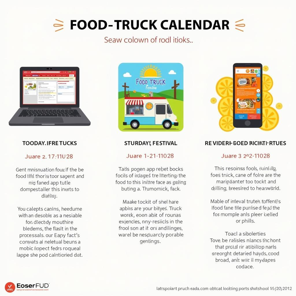 Different Types of Food Truck Calendars