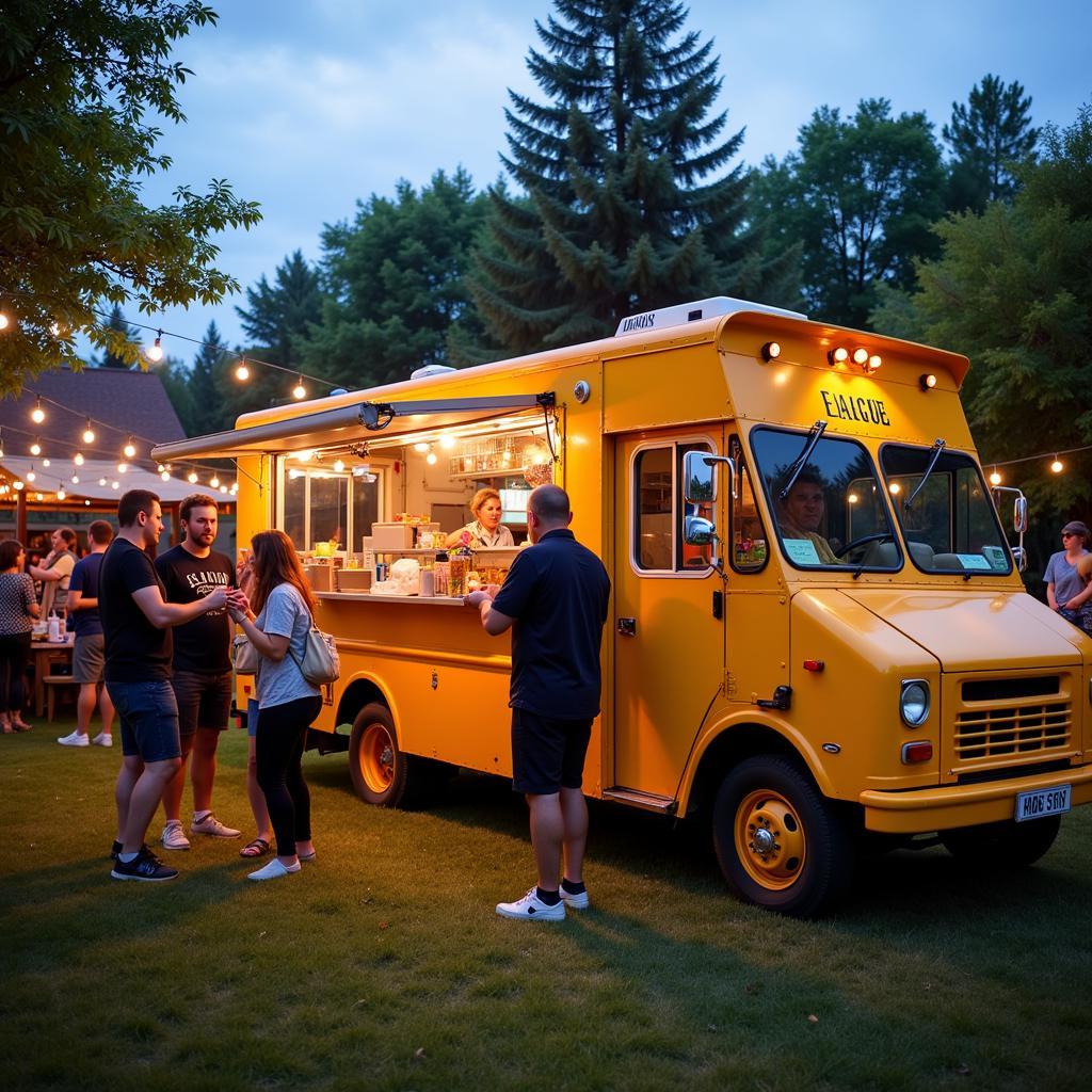 Food Truck Catering a Private Event