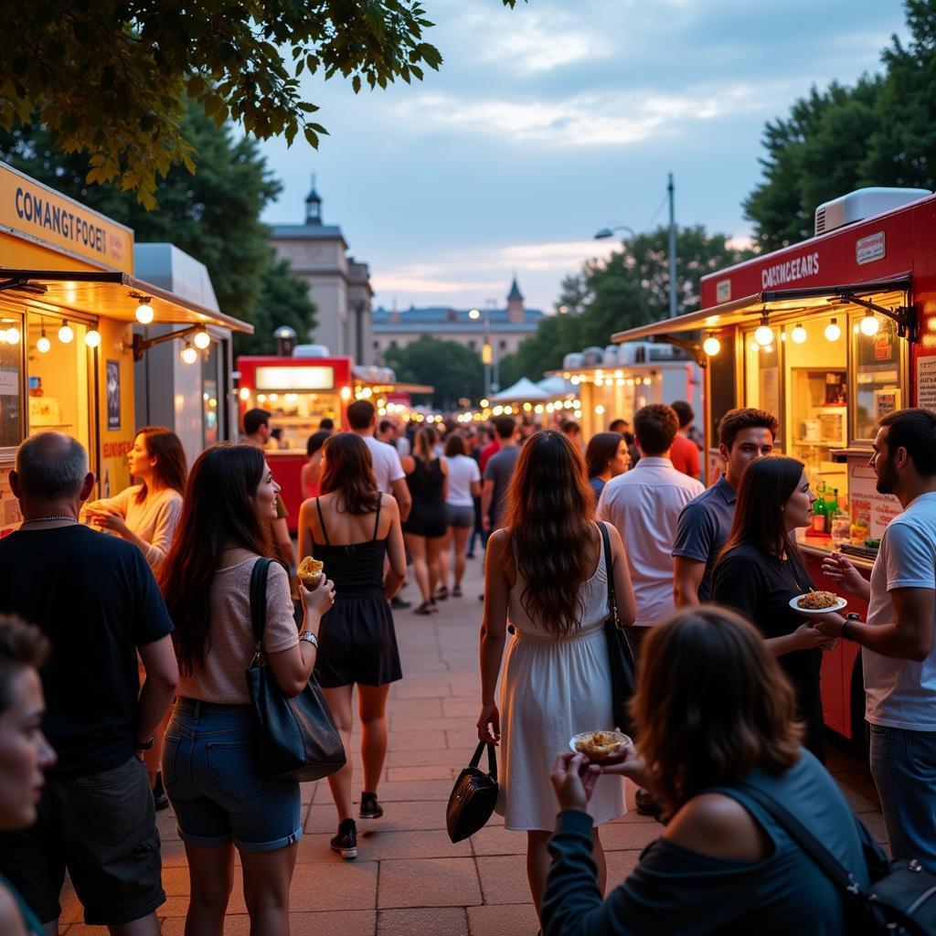 Food Truck Community Gathering