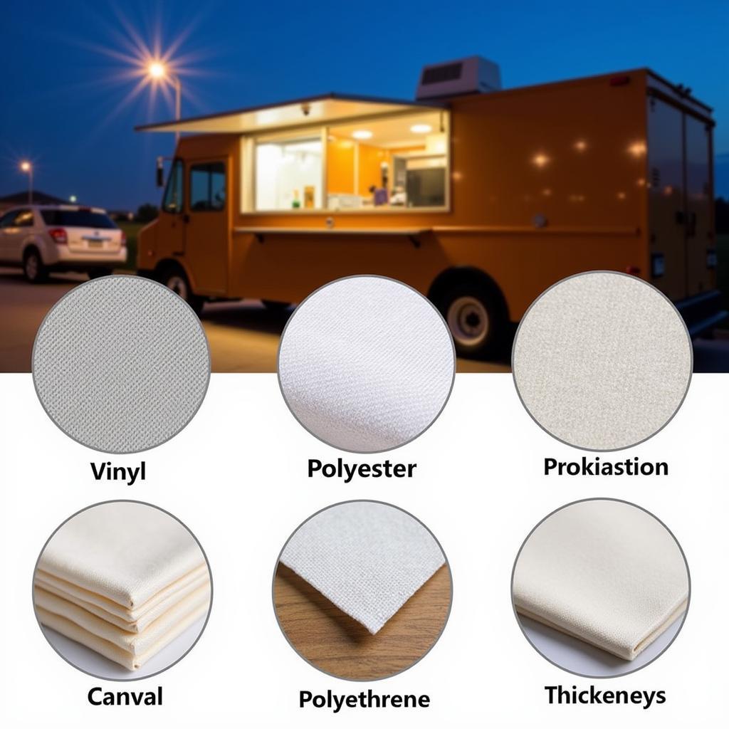 Food Truck Cover Materials - Vinyl, Polyester, Canvas, Polyethylene