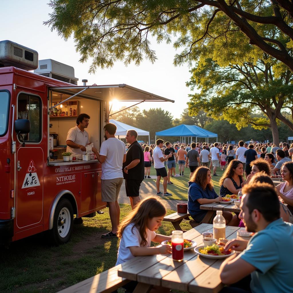 Food Truck at a Community Event in Estero