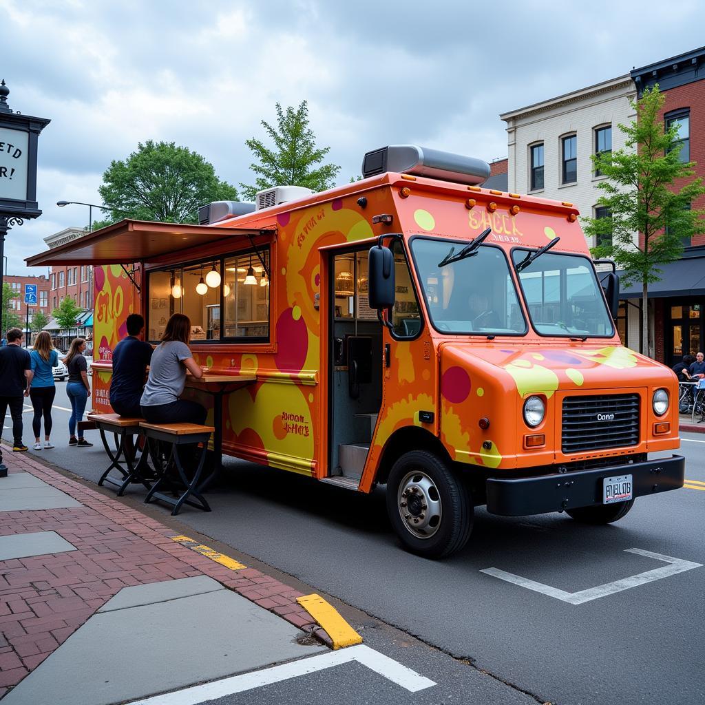 Exterior of a Modern Food Truck in Fayetteville, NC