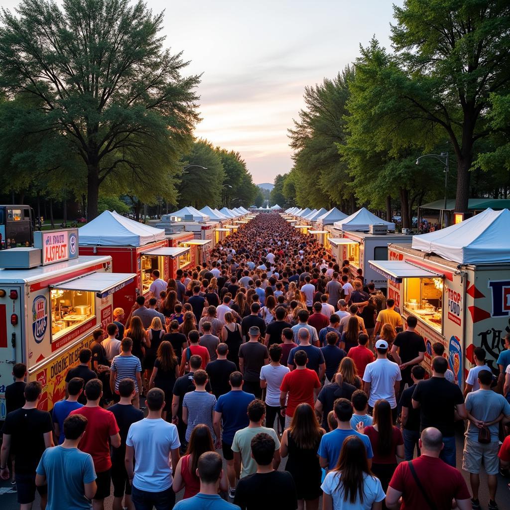 Food Truck Festival Crowd