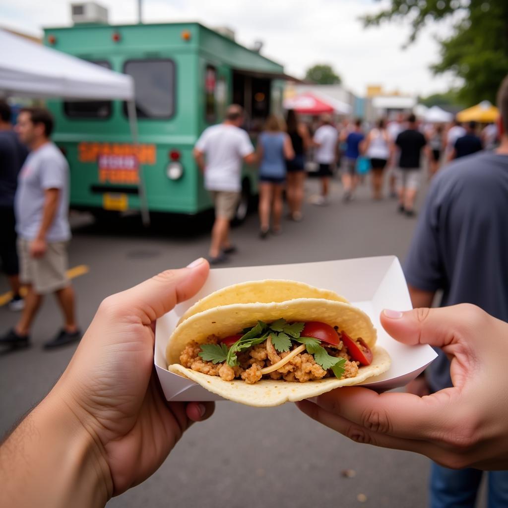 Delicious Tacos at Food Truck Friday Spanish Fork