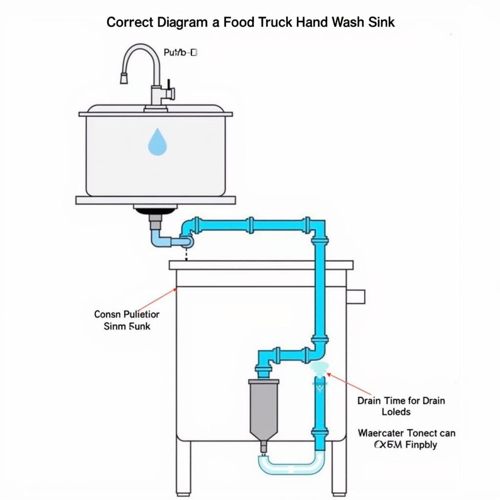 Food Truck Hand Wash Sink Installation