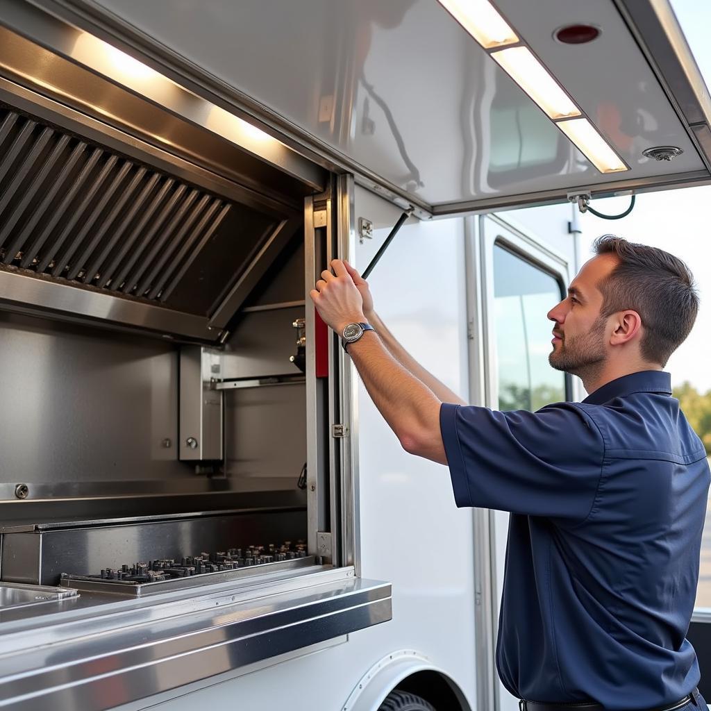 Food Truck Hood Inspection