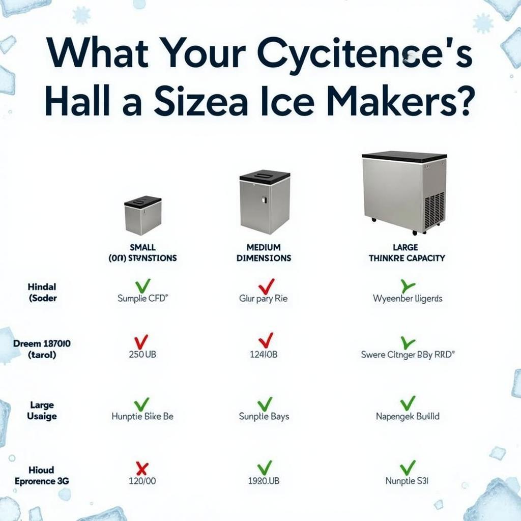 Food Truck Ice Maker Size Comparison