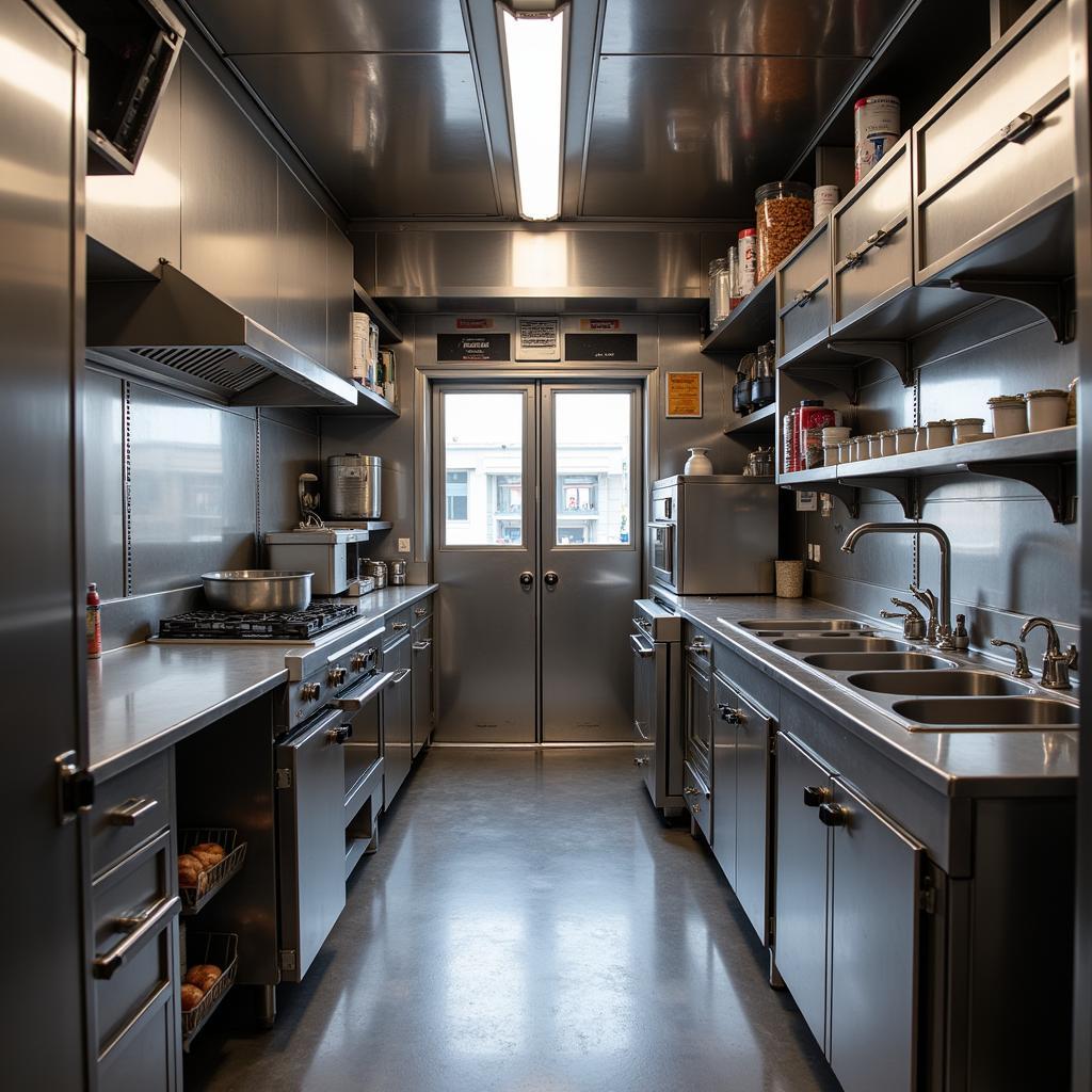 Food Truck Interior Kitchen Setup