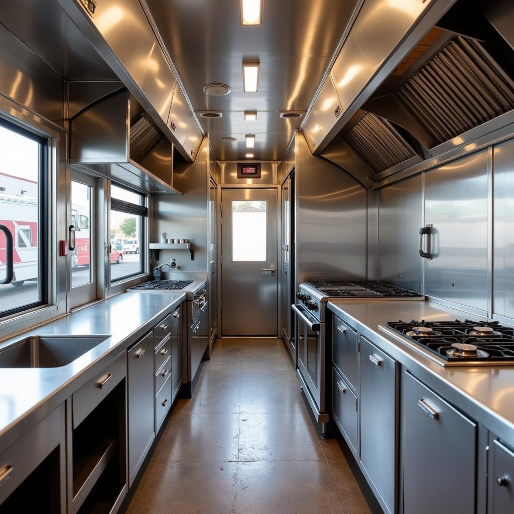 Modern Food Truck Interior in San Antonio