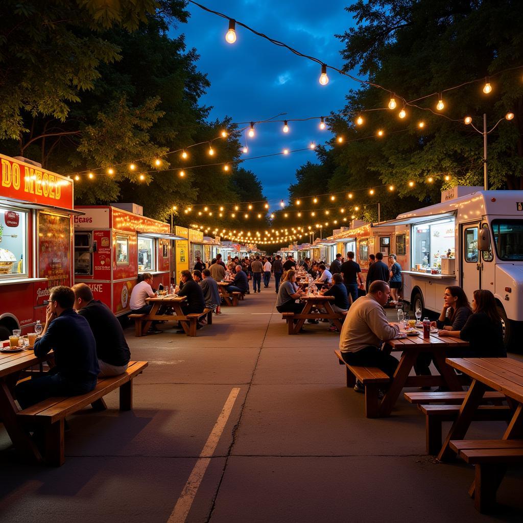 Food Truck Park Gathering