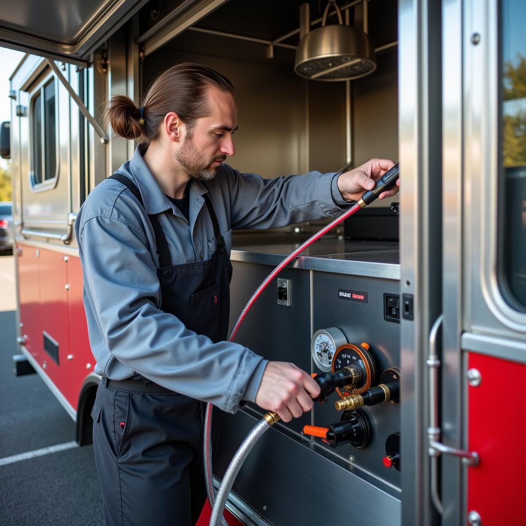 Food Truck Propane System Inspection