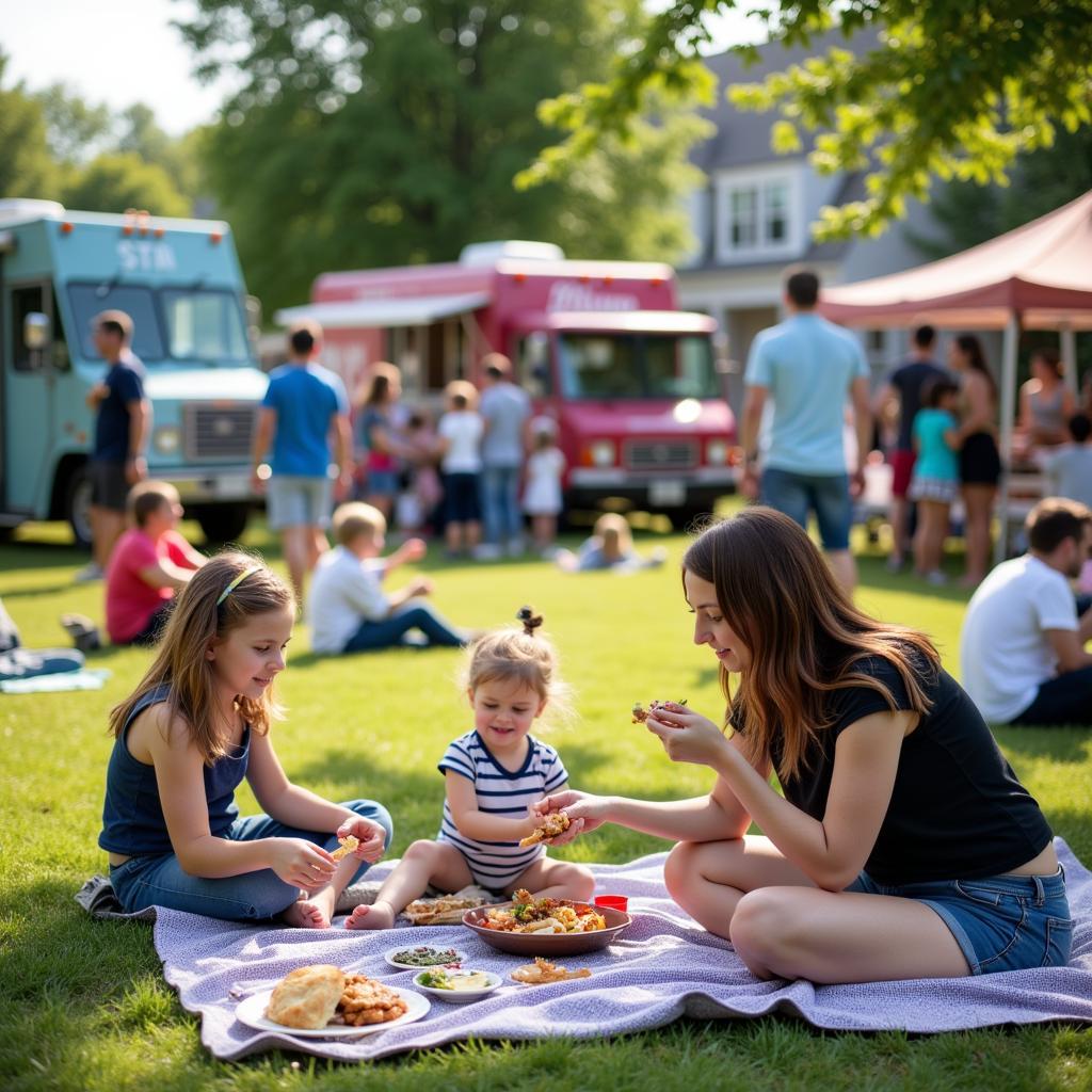 Family Fun at a Food Truck Rally in Kalamazoo