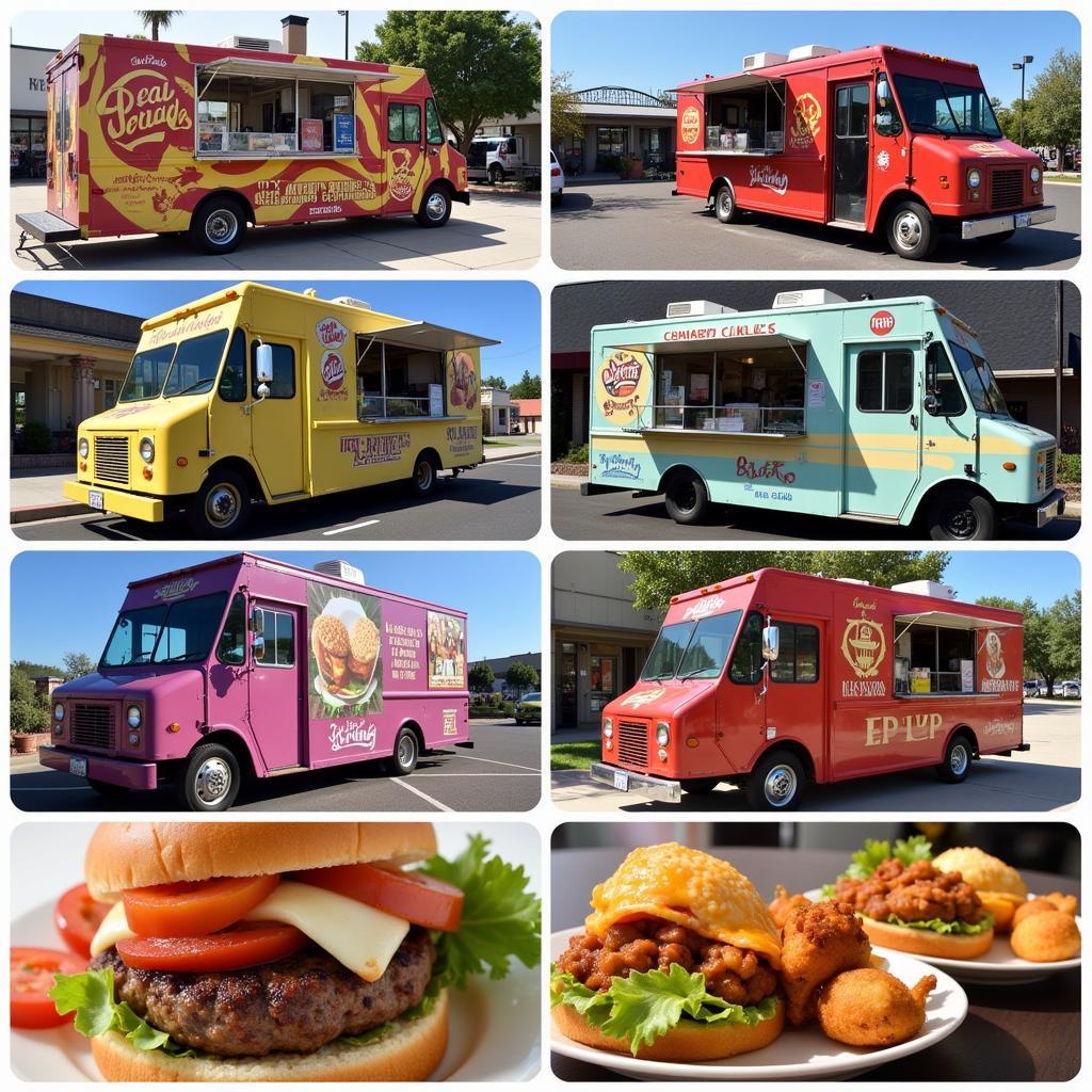 Food Truck Variety Offering Delicious Meals