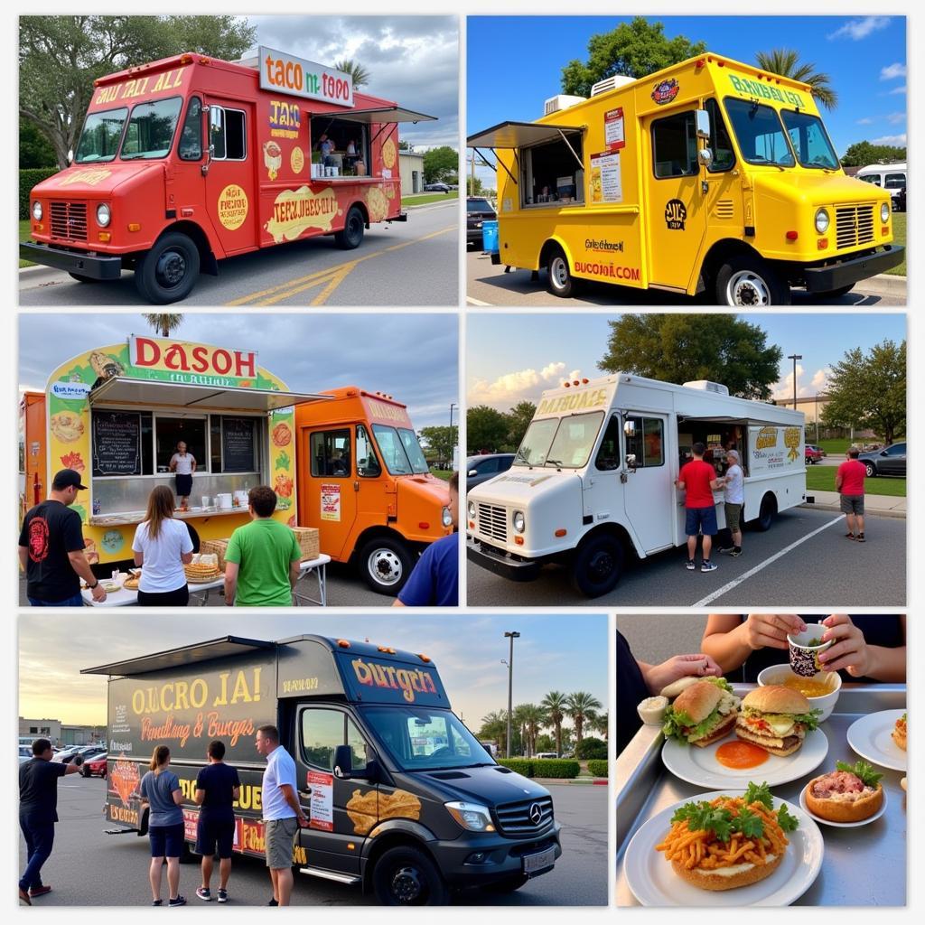 Food trucks in Davie, Florida offer a diverse range of cuisine.