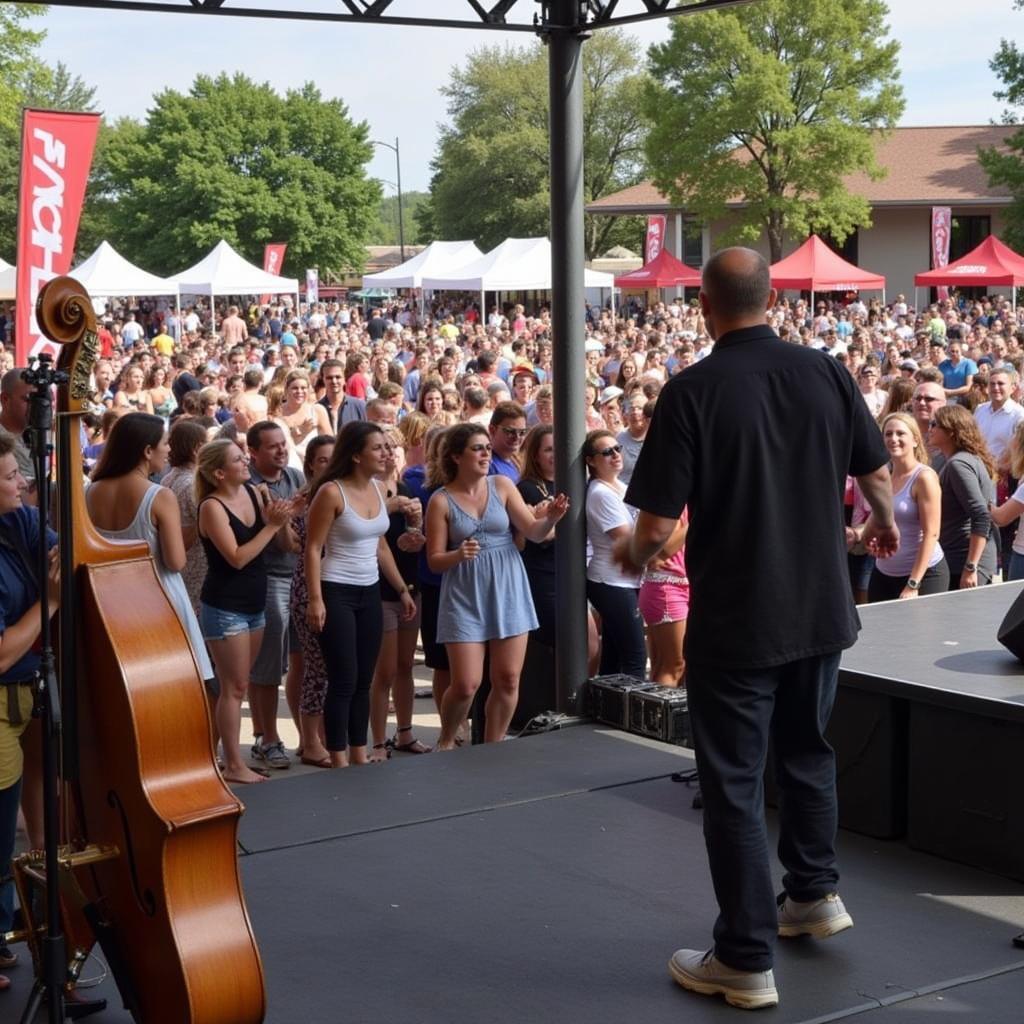 Live Music Performance at Food and Wine Festival