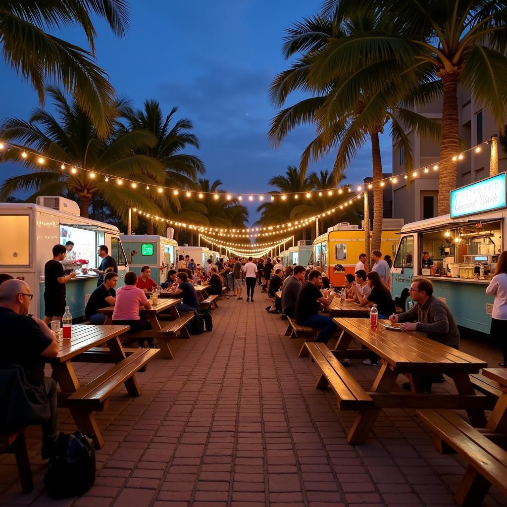 Vibrant Atmosphere at Fort Myers Food Truck Park