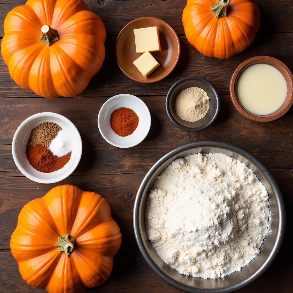 Fresh Ingredients for Foxtail Foods Pumpkin Pie