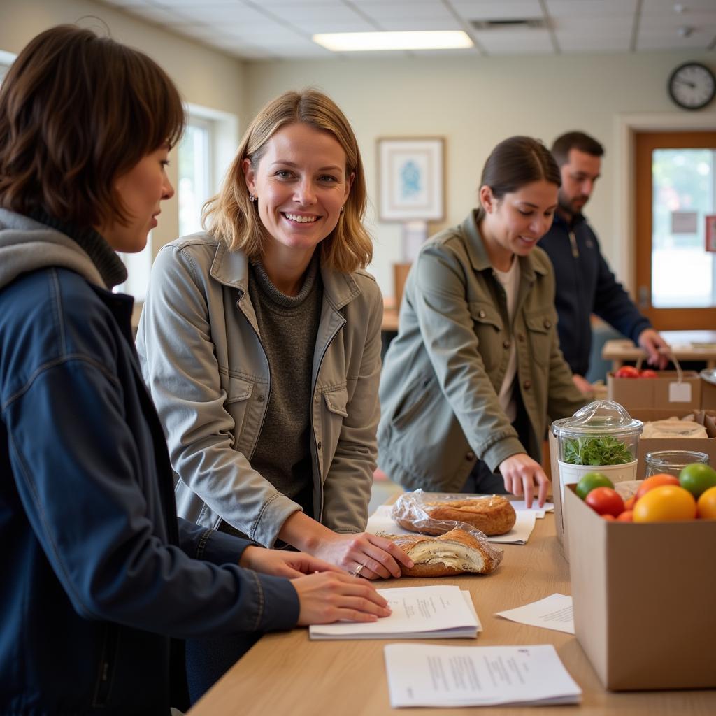 Volunteers Helping at a Food Pantry in Freeport, NY