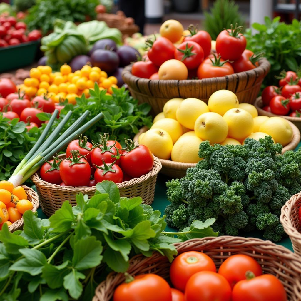 Fresh Ingredients Farmers Market Casera Cooking