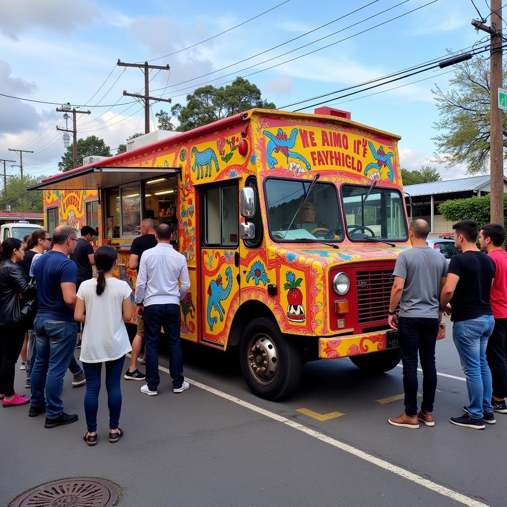 Frida's Food Truck Vibrant Exterior