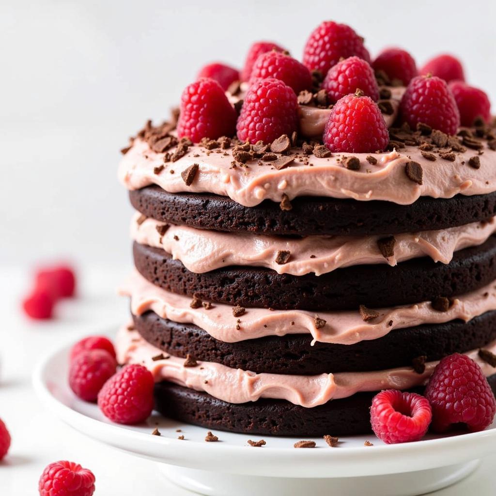 Frosted Gluten-Free Devil's Food Cake