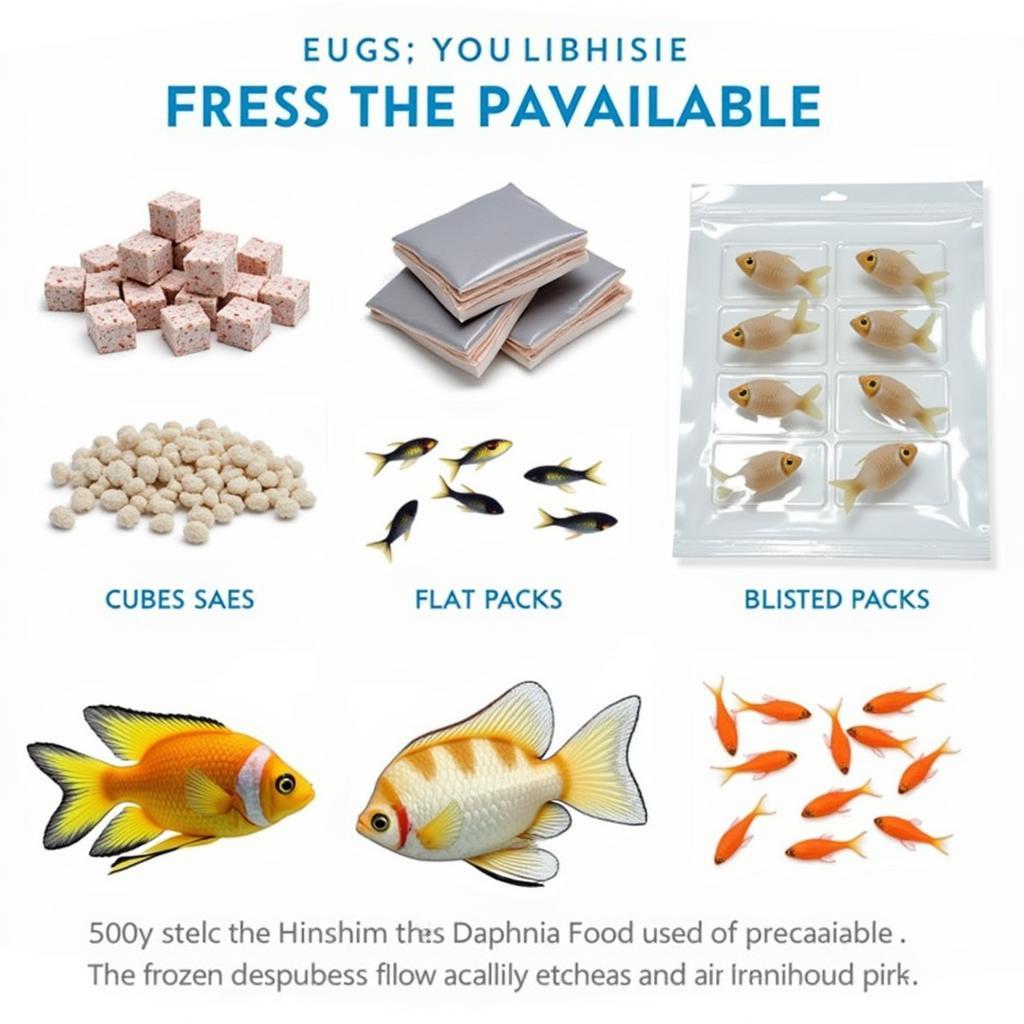 Frozen Daphnia Variety for Different Fish Species