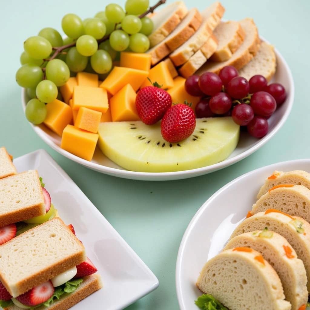 Fruit Platter and Sandwiches for a Grieving Family