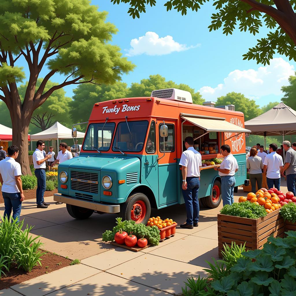 Funky Bones Food Truck Sourcing Fresh, Local Ingredients