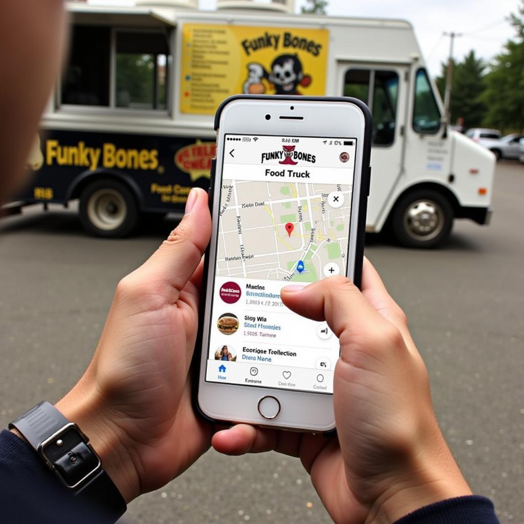 Funky Bones Food Truck Social Media Updates and Location Information