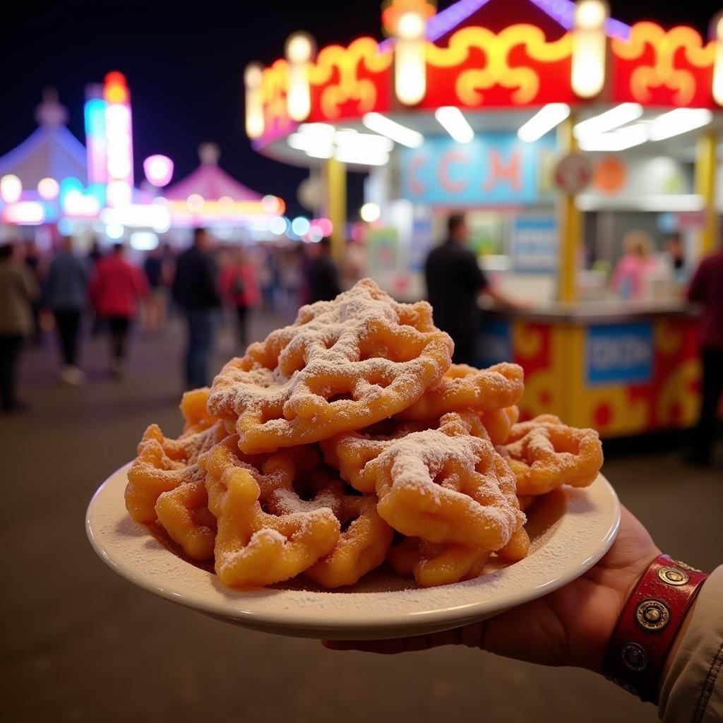 Funnel Cake at a Carnival